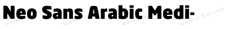 Neo Sans Arabic Medi字体转换